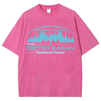 Visit Dieter Eagan National Forest Vintage Distressed T-shirt