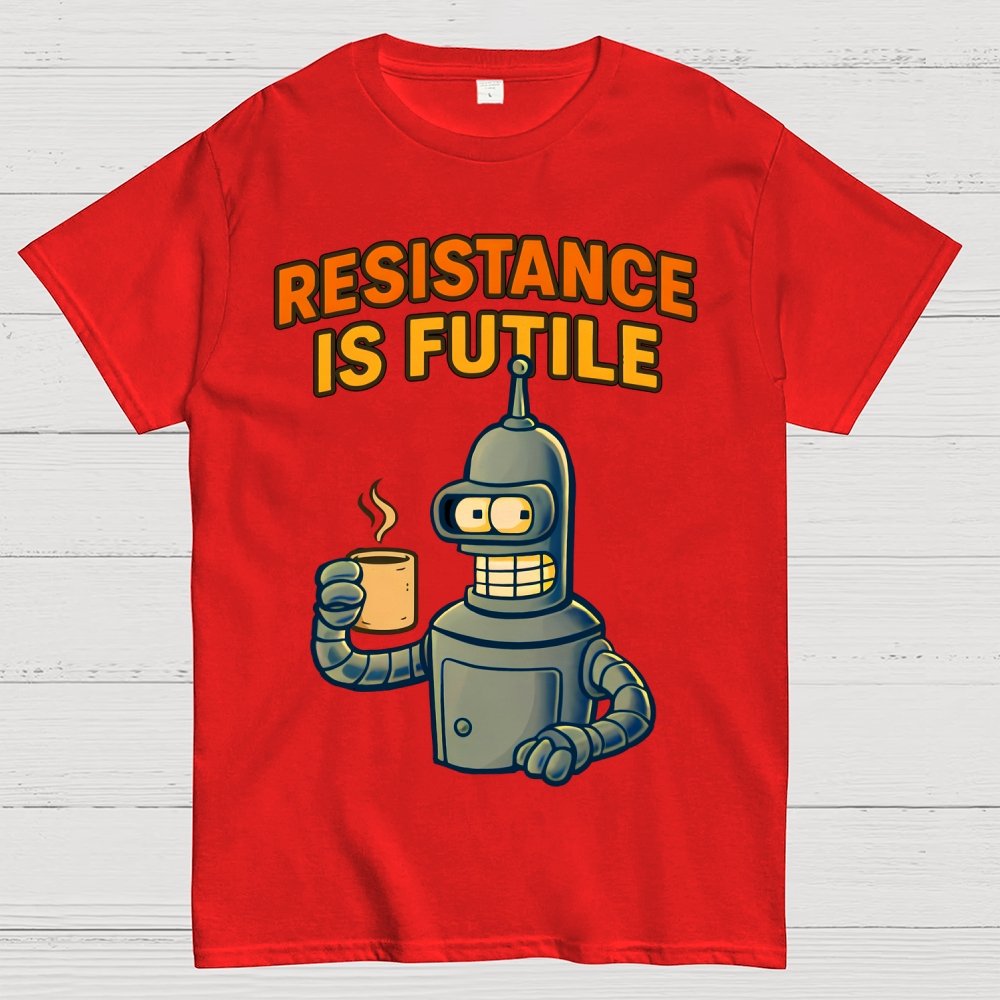 Rebellion Coffee Is Futile Geek T-Shirt