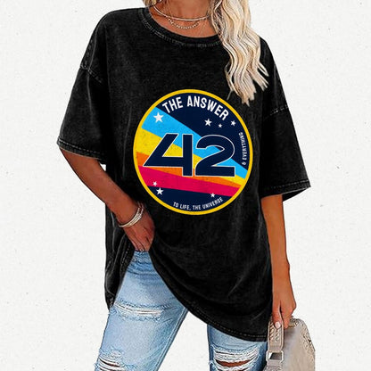 The Answer is 42 Vintage Distressed T-shirt