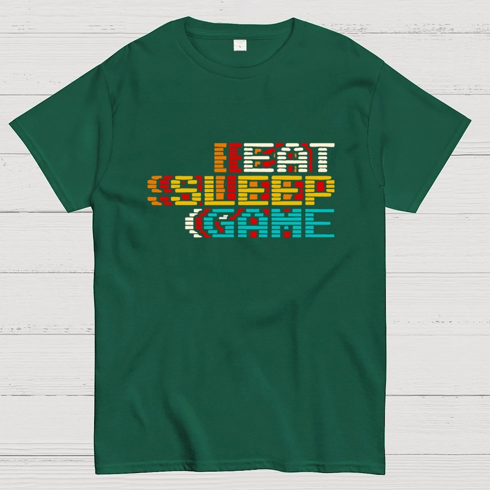 Eat Sleep Game Repeat Geek T-Shirt