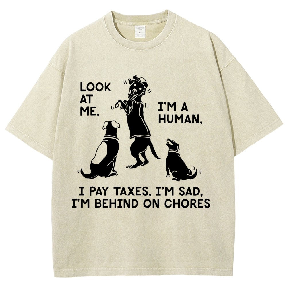 Dog Mocks Humans Vintage Distressed T-shirt