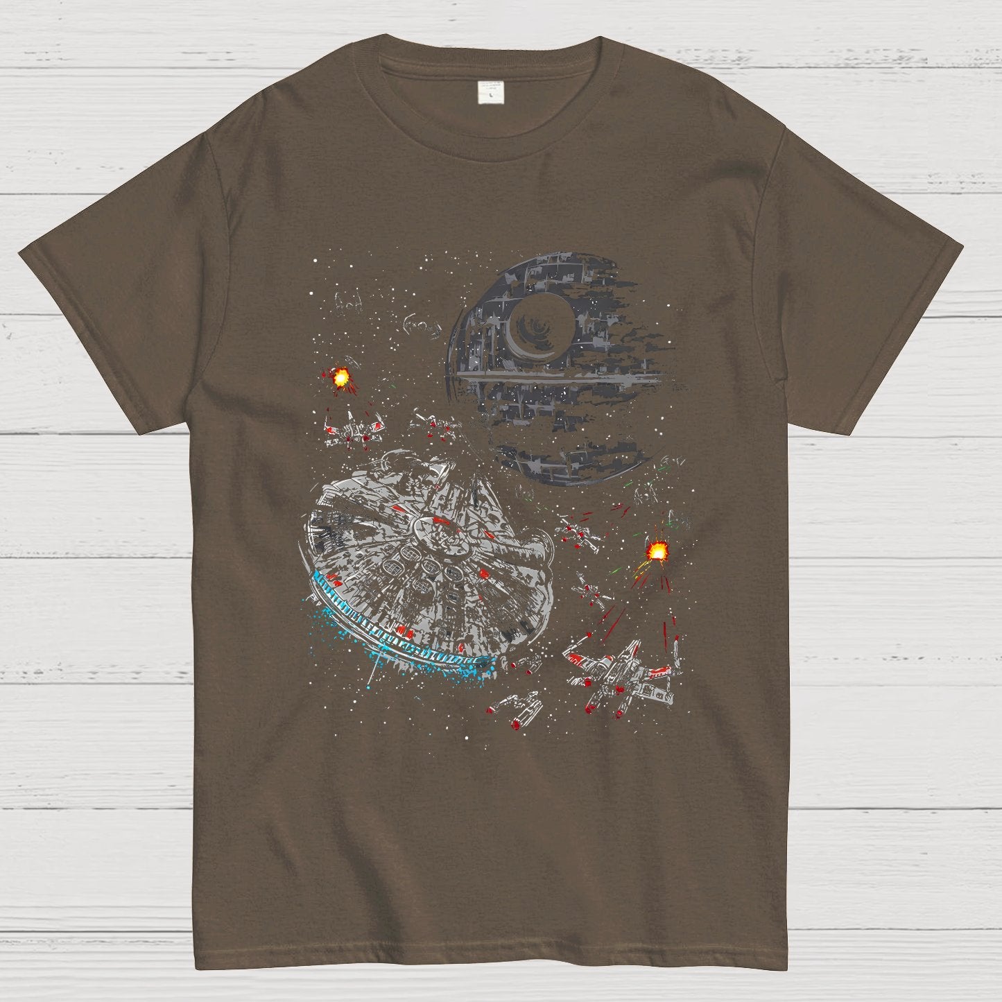 Epic Space Battle Geeky T-Shirt
