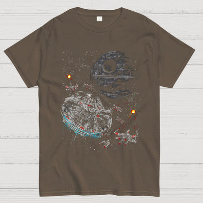 Epic Space Battle Geeky T-Shirt