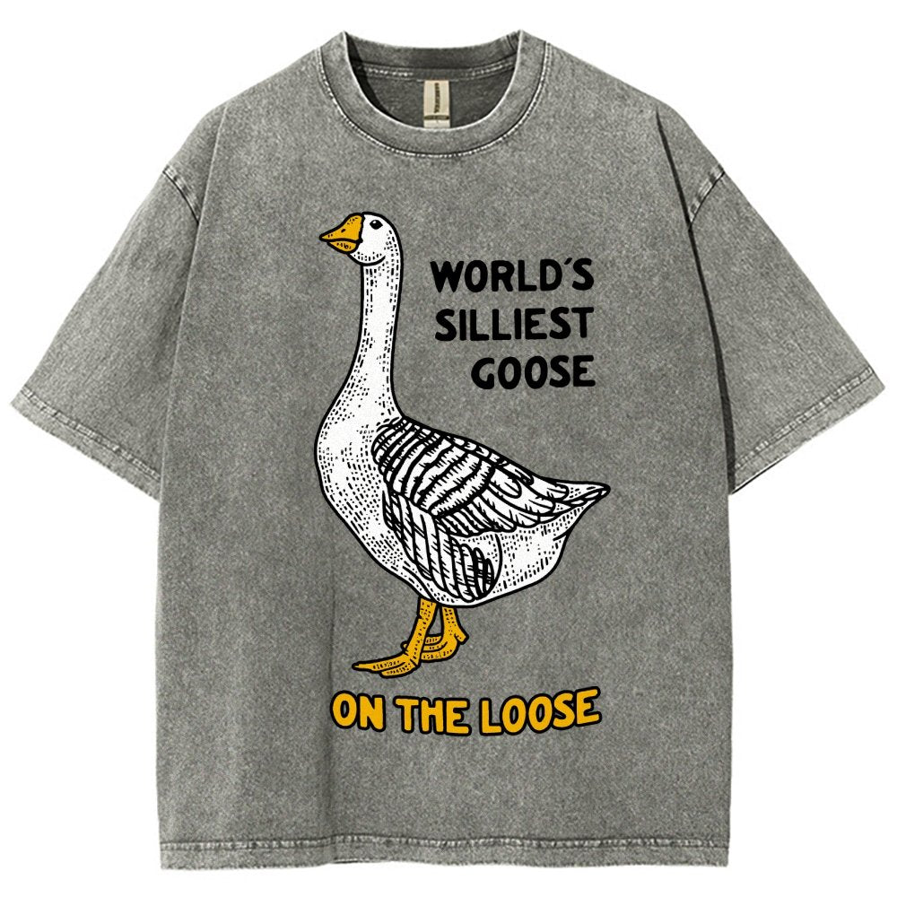 World's Silliest Goose Vintage Distressed T-shirt