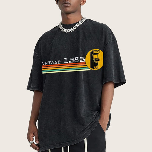 1985 Video Game Vintage Retro Arcade Classically Trained 80s Vintage Distressed T-shirt