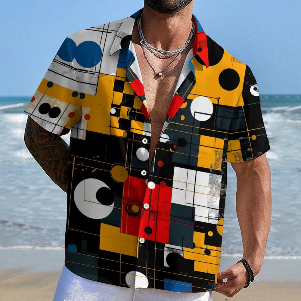 Color clashing Geek Hawaiian Shirt