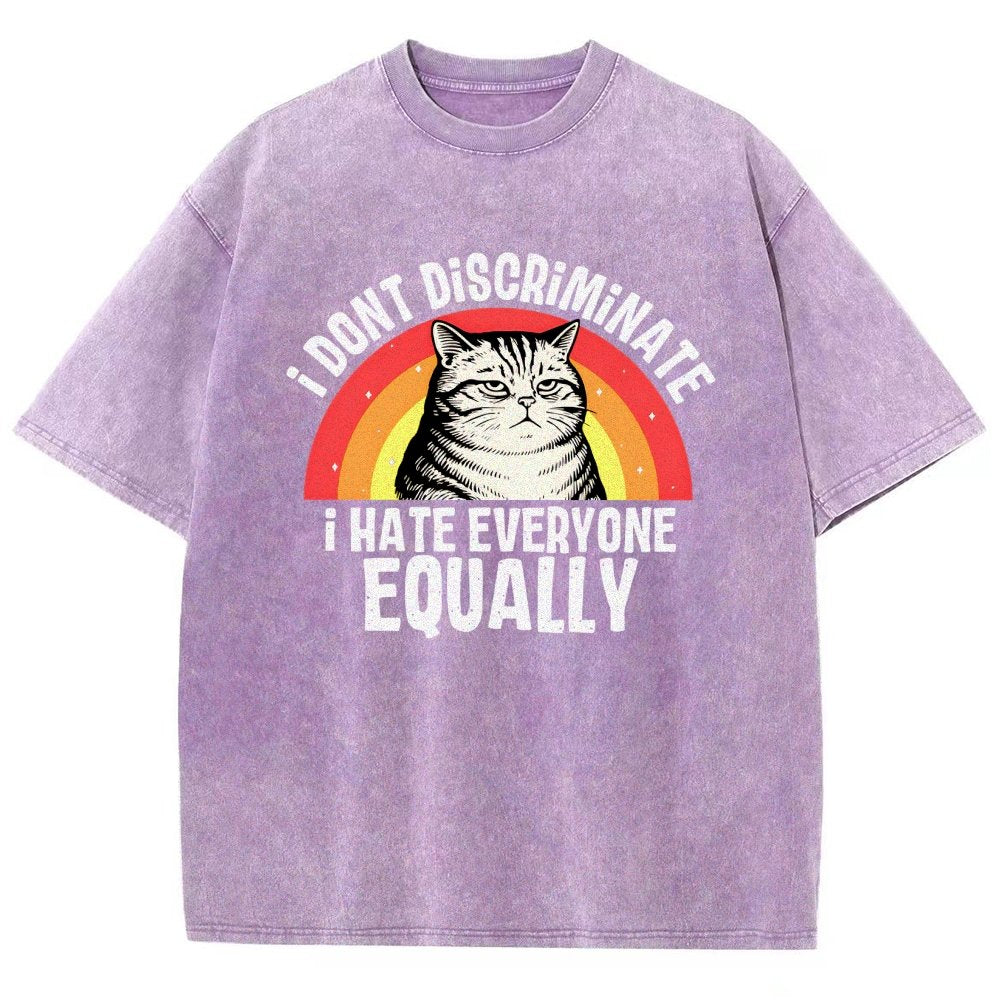 I Hate Everyone Equally Vintage Distressed T-shirt