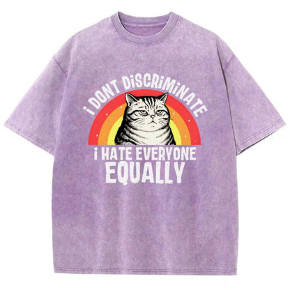 I Hate Everyone Equally Vintage Distressed T-shirt
