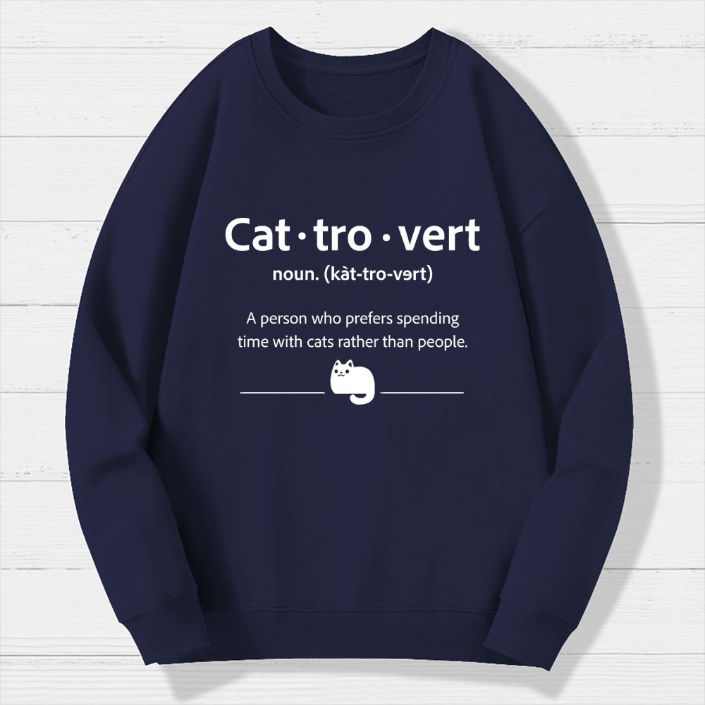 Cat-Tro-Vert Geek Cotton Sweatshirt