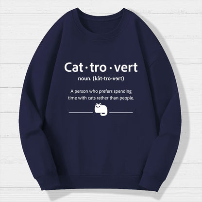 Cat-Tro-Vert Geek Cotton Sweatshirt