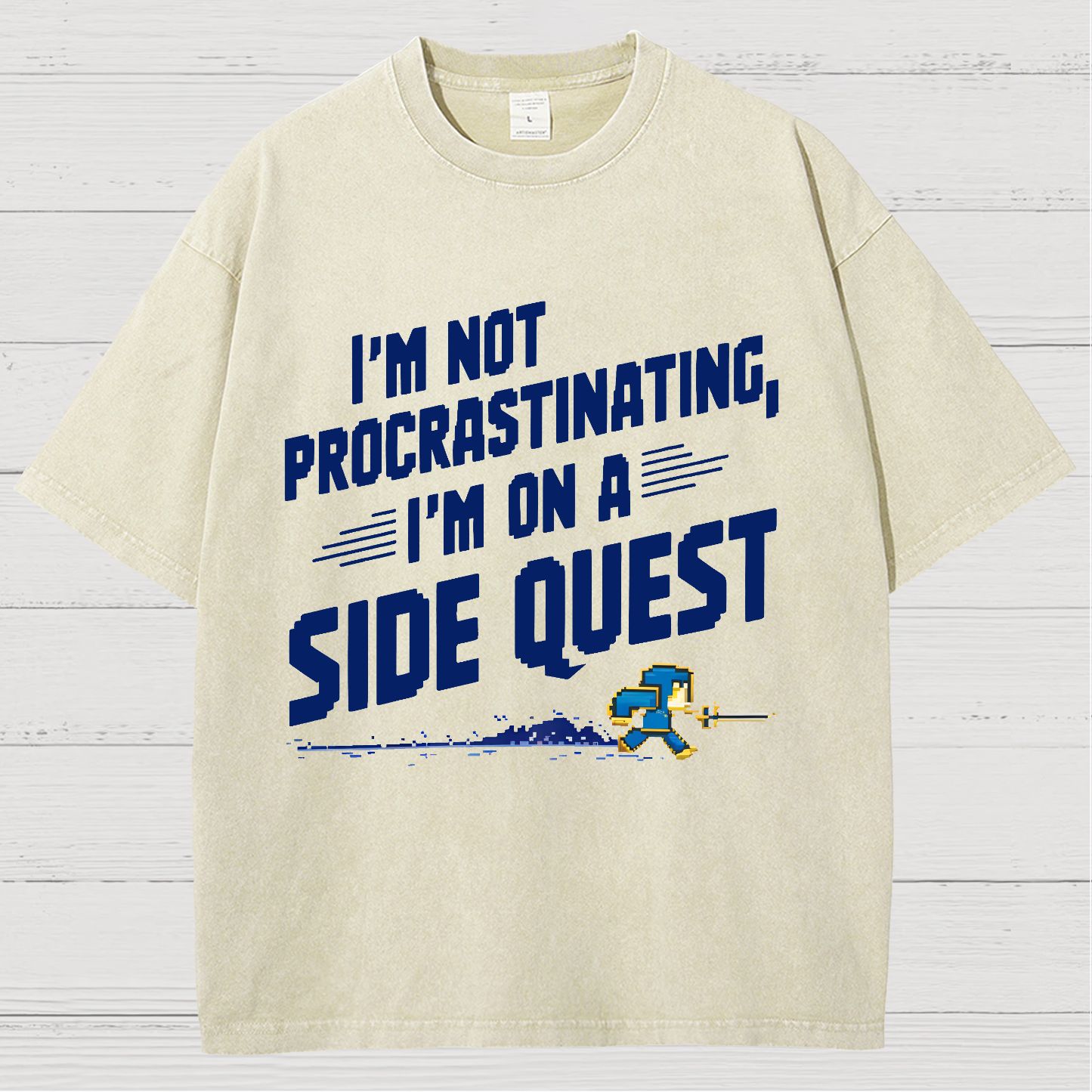 I'm Not Procrastinating, I'm on a Side Quest Vintage Distressed T-shirt
