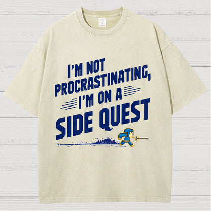 I'm Not Procrastinating, I'm on a Side Quest Vintage Distressed T-shirt