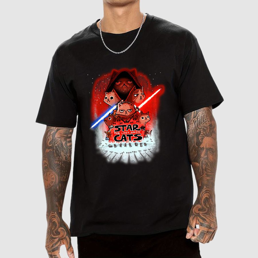 Star Cats The Last Meow Geek T-Shirt