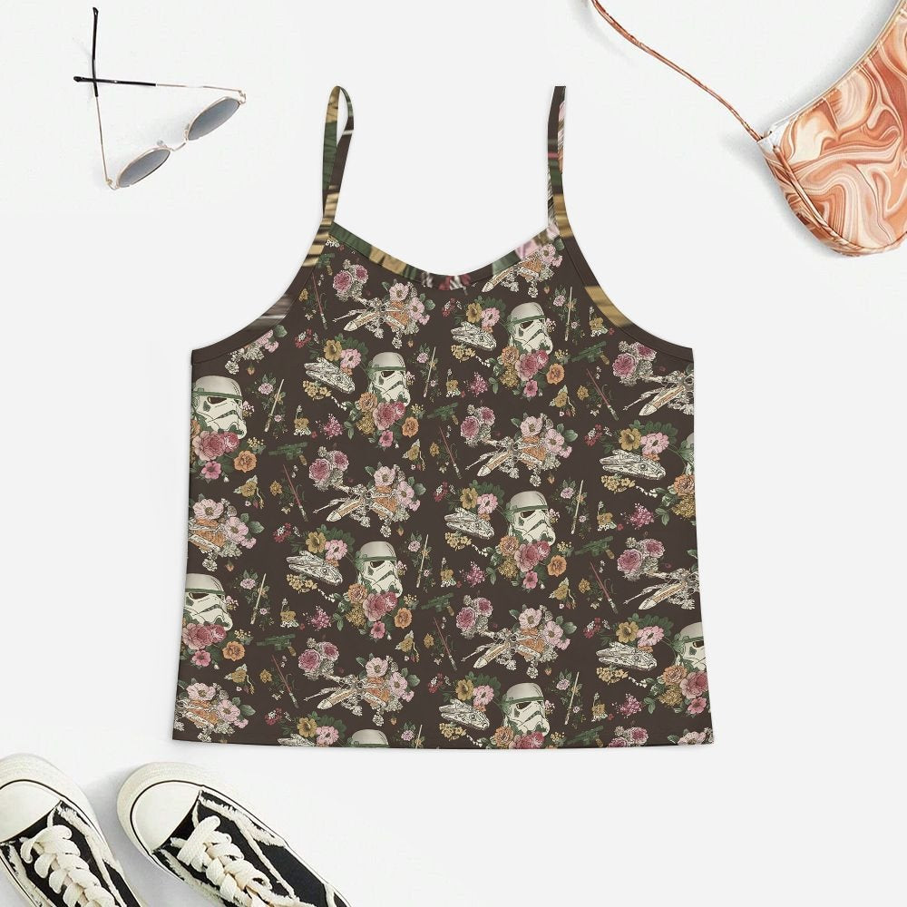 Flowers And Machines Women's Geek Suspender Cami Set