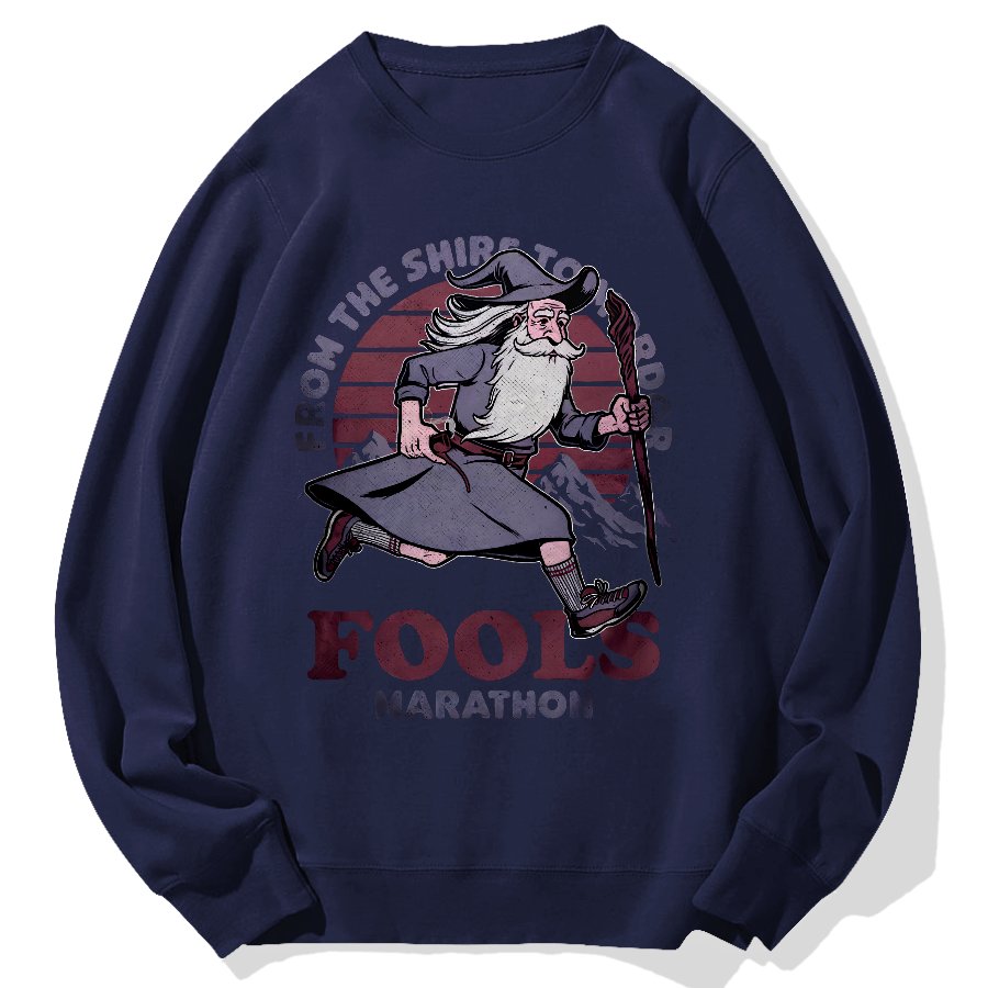 Fools Marathon Geek Cotton Sweatshirt