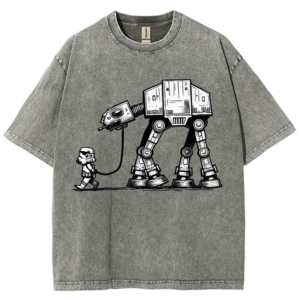 Empire Robot Dog - Galactic Skirmishes Vintage Distressed T-shirt