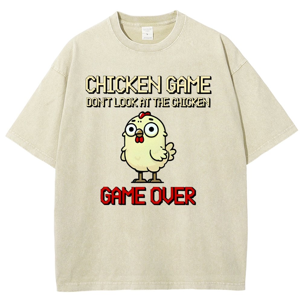 Chicken-game Vintage Distressed T-shirt