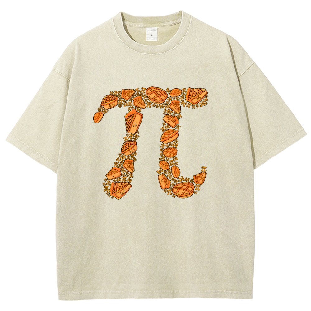 Doodle Pi Vintage Distressed T-shirt