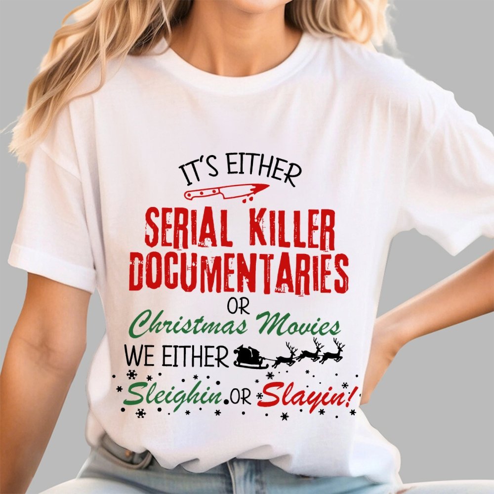Horror Christmas Funny Christmas Geek T-Shirt