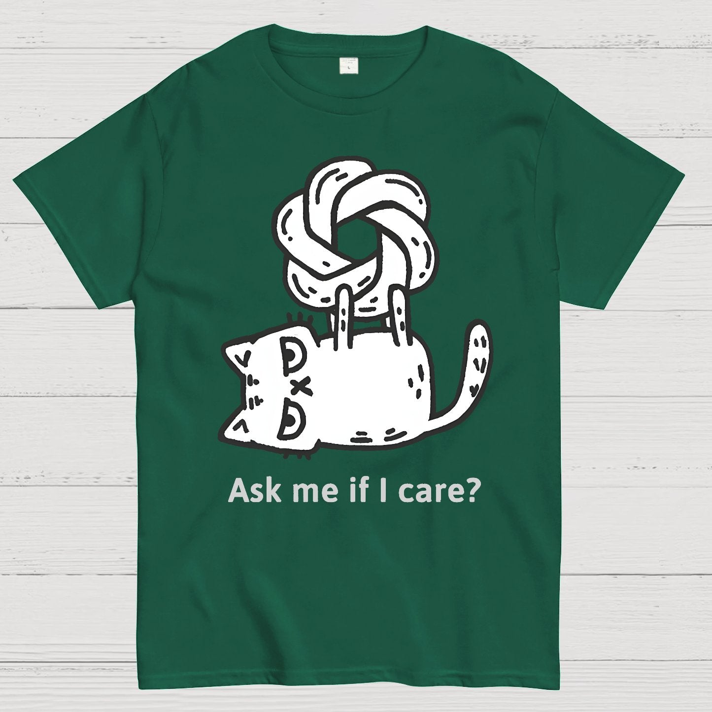 catGPT: Ask me if I care ？Geek T-Shirt