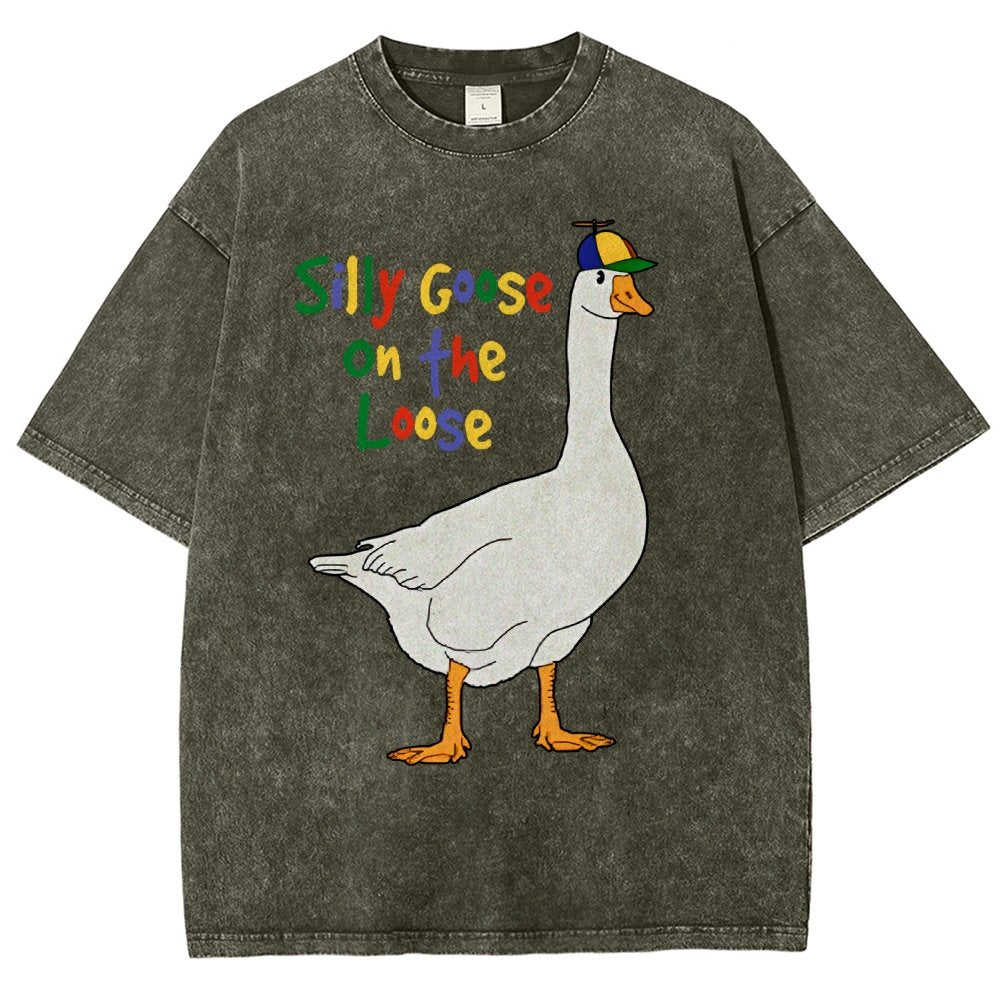 Silly Goose On The Loose Vintage Distressed T-shirt