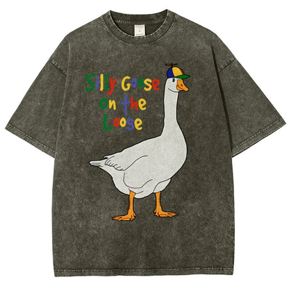 Silly Goose On The Loose Vintage Distressed T-shirt