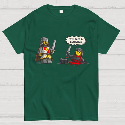 Tis But a Scratch  Fantasy Warrior Parody  Dark Humor Geek T-Shirt
