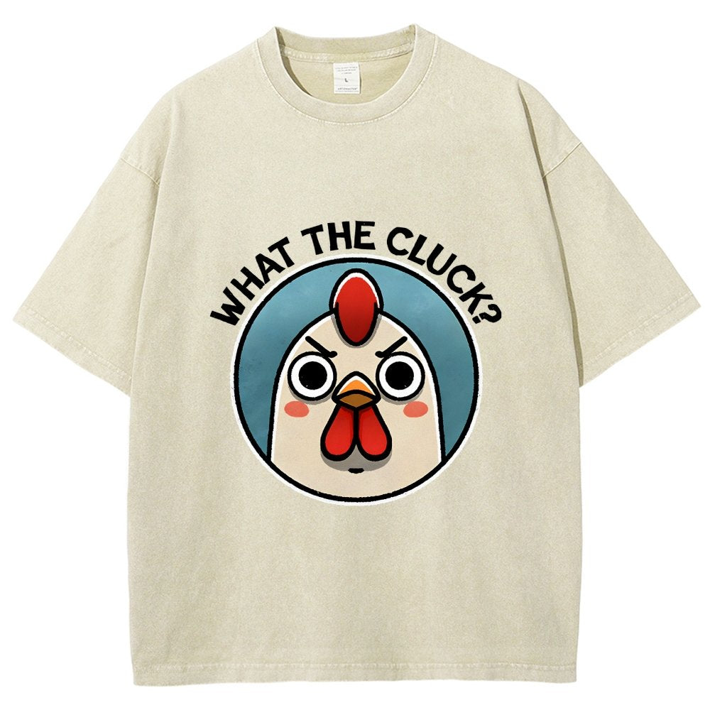 What The Cluck Vintage Distressed T-shirt