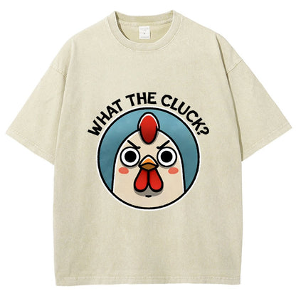 What The Cluck Vintage Distressed T-shirt