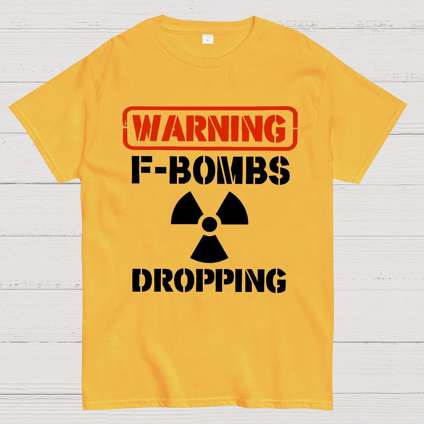 Warning F Bombs Dropping Geek T-Shirt