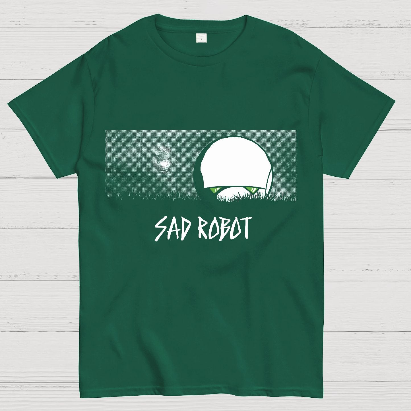 Sad Robot Geek T-Shirt