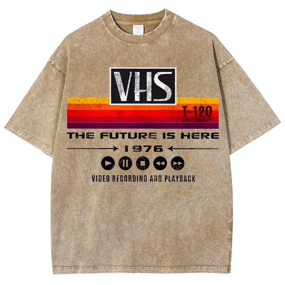 VHS- The Future Is Here Vintage Distressed T-shirt