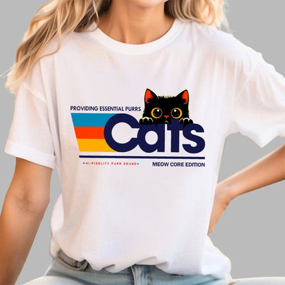 Retro Cats Geek T-Shirt