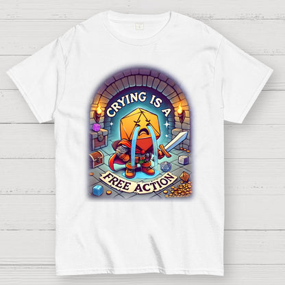 Crying is a Free Action Geek T-Shirt