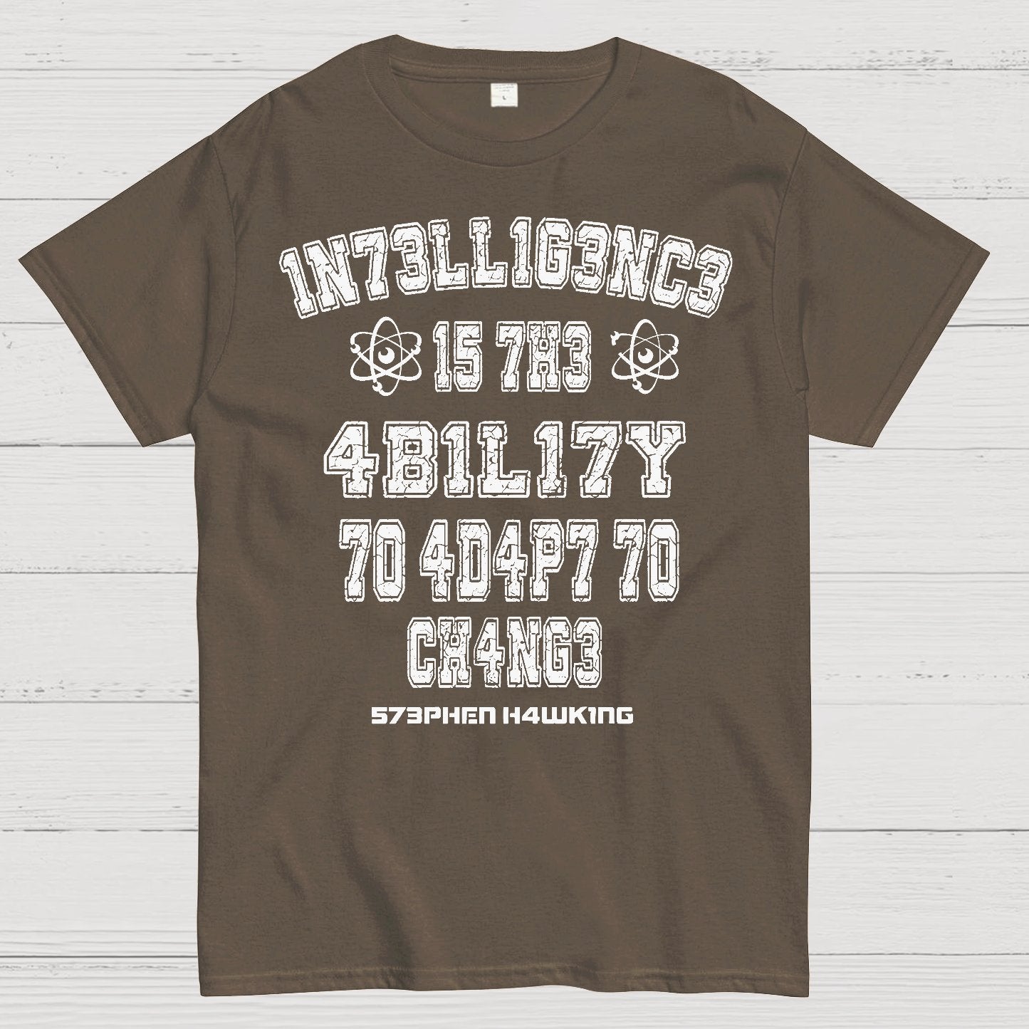 Stephen Hawking Intelligence Science Geek T-Shirt