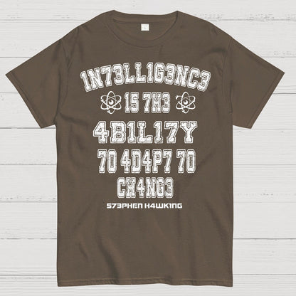 Stephen Hawking Intelligence Science Geek T-Shirt