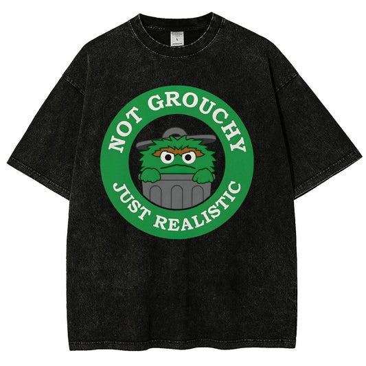 I'm Not Grouchy Vintage Distressed T-shirt