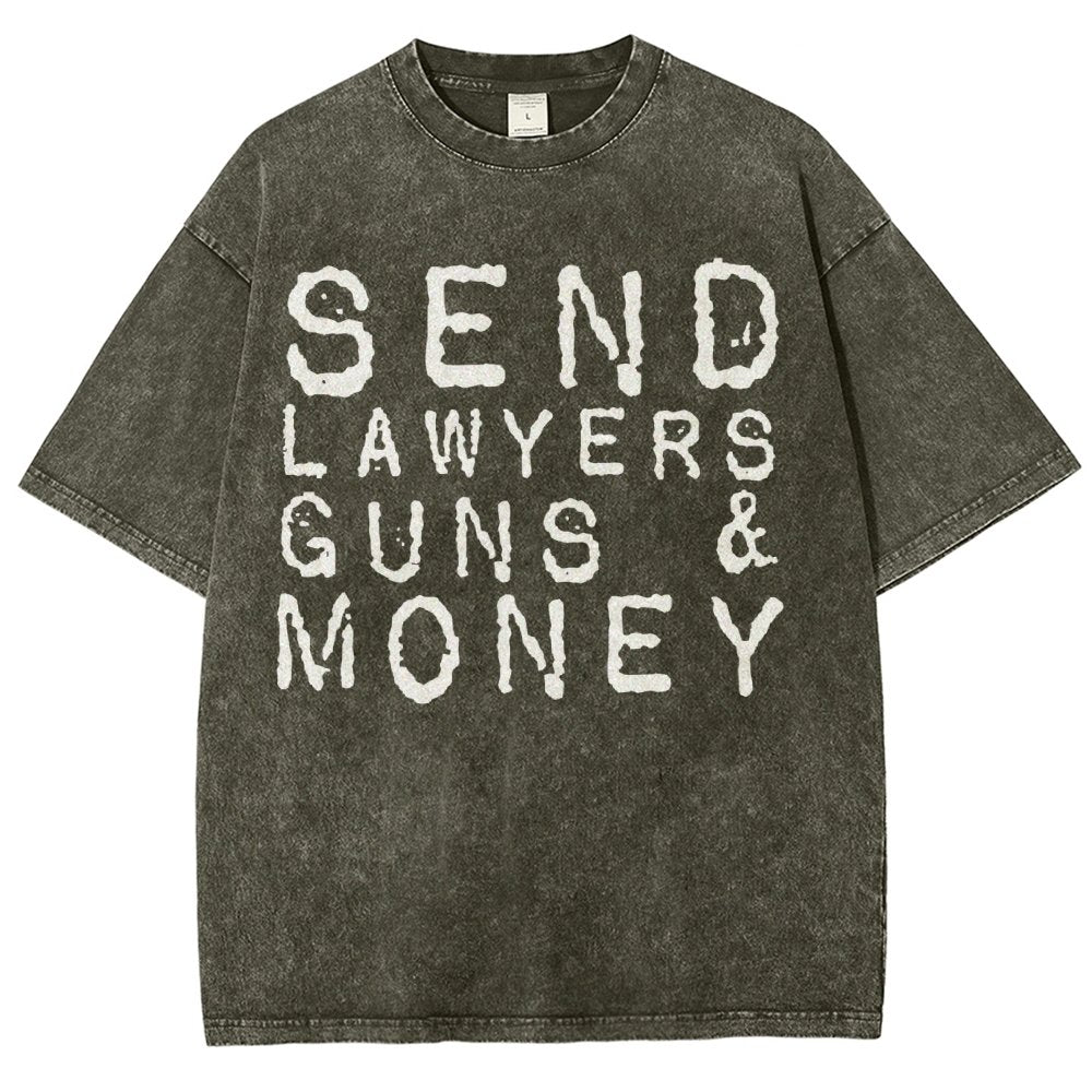 Send Lawyers Guns And Money Vintage Distressed T-shirt