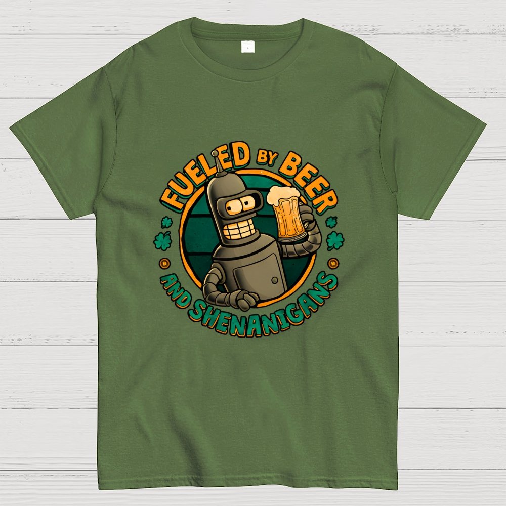 Fueled By Beer Geek T-Shirt