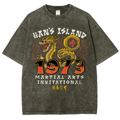 Sun's Island Martial Arts Invitational 1973 Vintage Distressed T-shirt