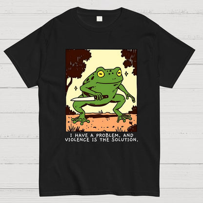 Frog Violence Geek T-Shirt