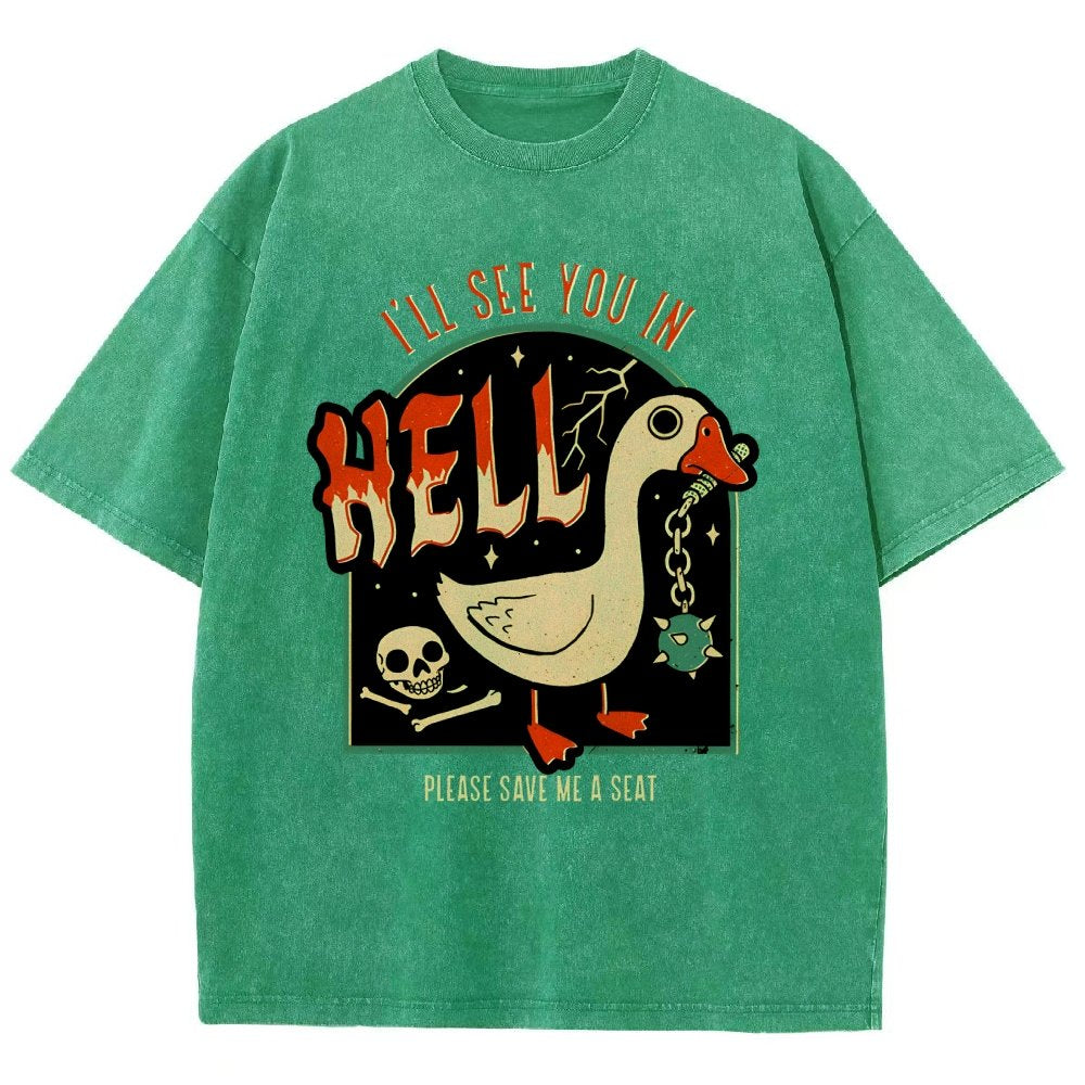 Goose Warning Vintage Distressed T-shirt