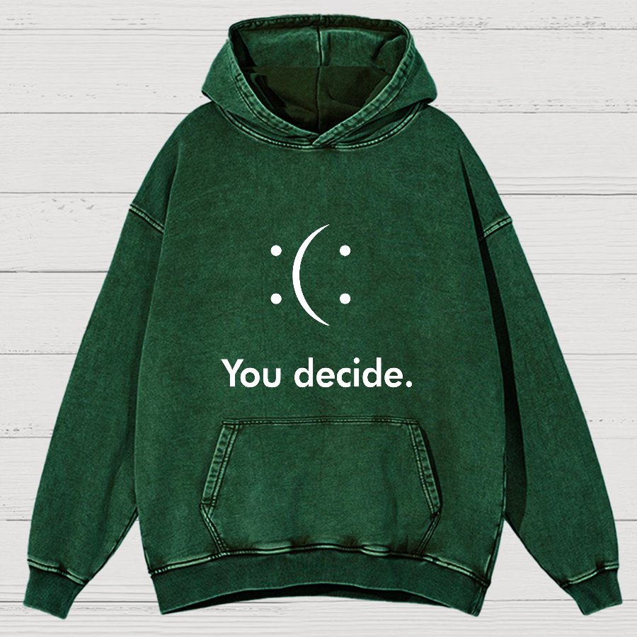 You Decide Vintage Distressed Hoodie
