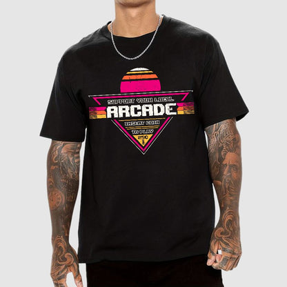 Support Your Local Arcade Geek T-Shirt