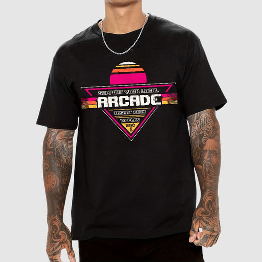 Support Your Local Arcade Geek T-Shirt