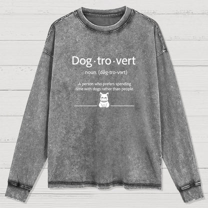 Dog-Tro-Wash Washed Long Sleeve Tee