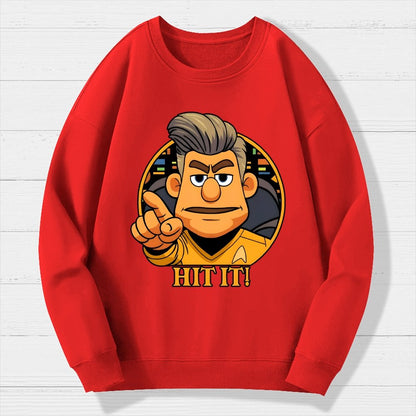 Hit It Geek Cotton Sweatshirt