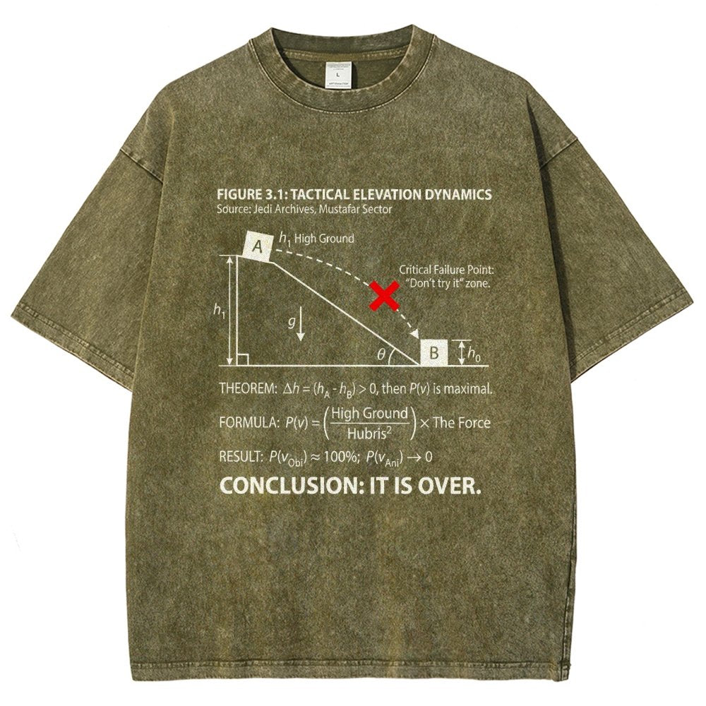 It Is Over Art Print Vintage Distressed T-shirt