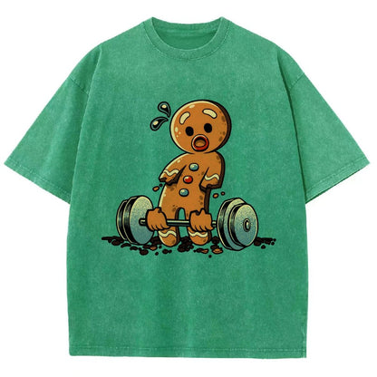 Gingerbread Workout Loosing Arms Vintage Distressed T-shirt