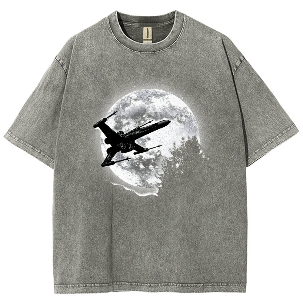 Moonlight Fighter Vintage Distressed T-shirt